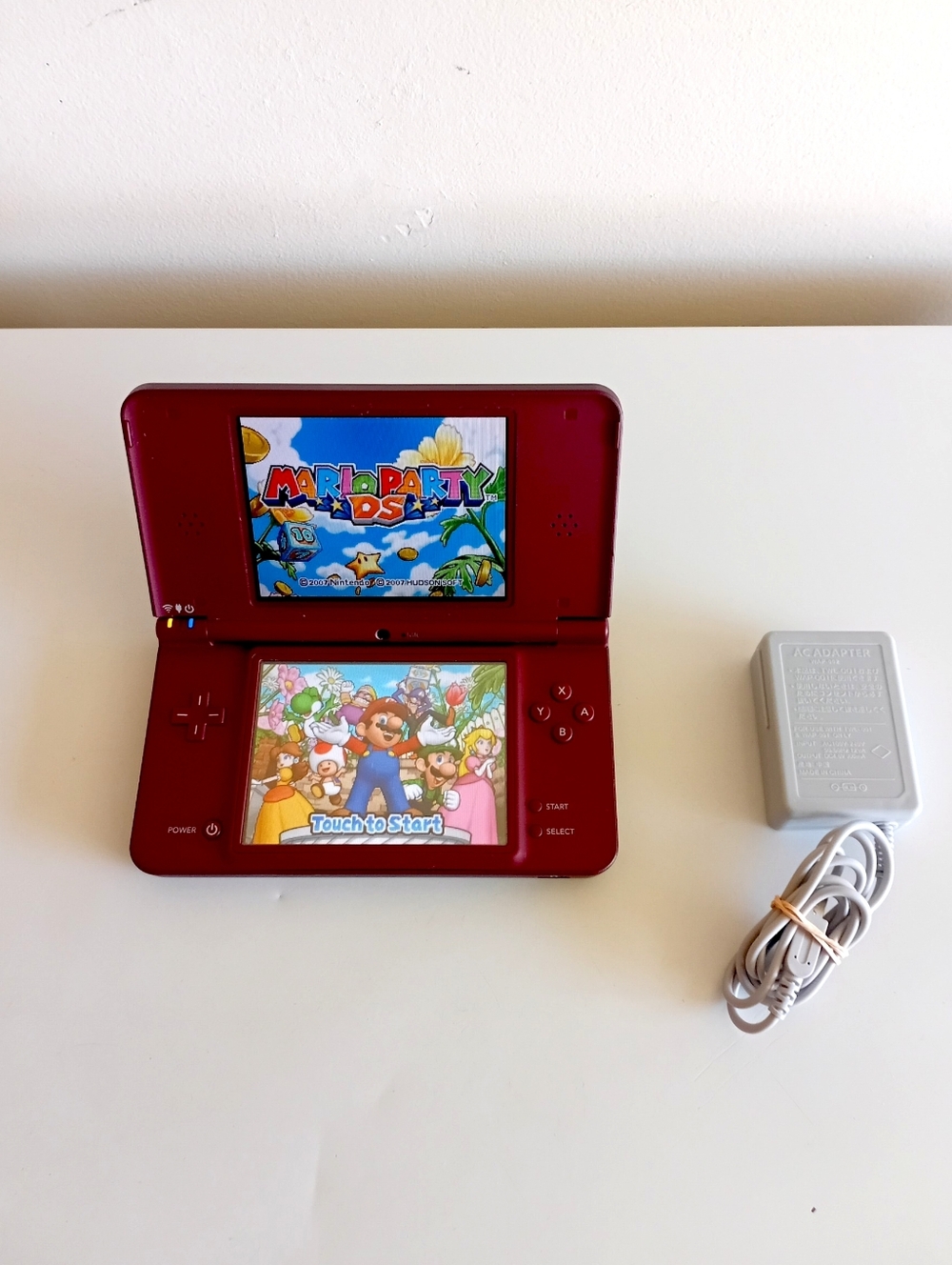 Nintendo DSi XL Handheld Console - Burgundy Red, w/Charger! Tested